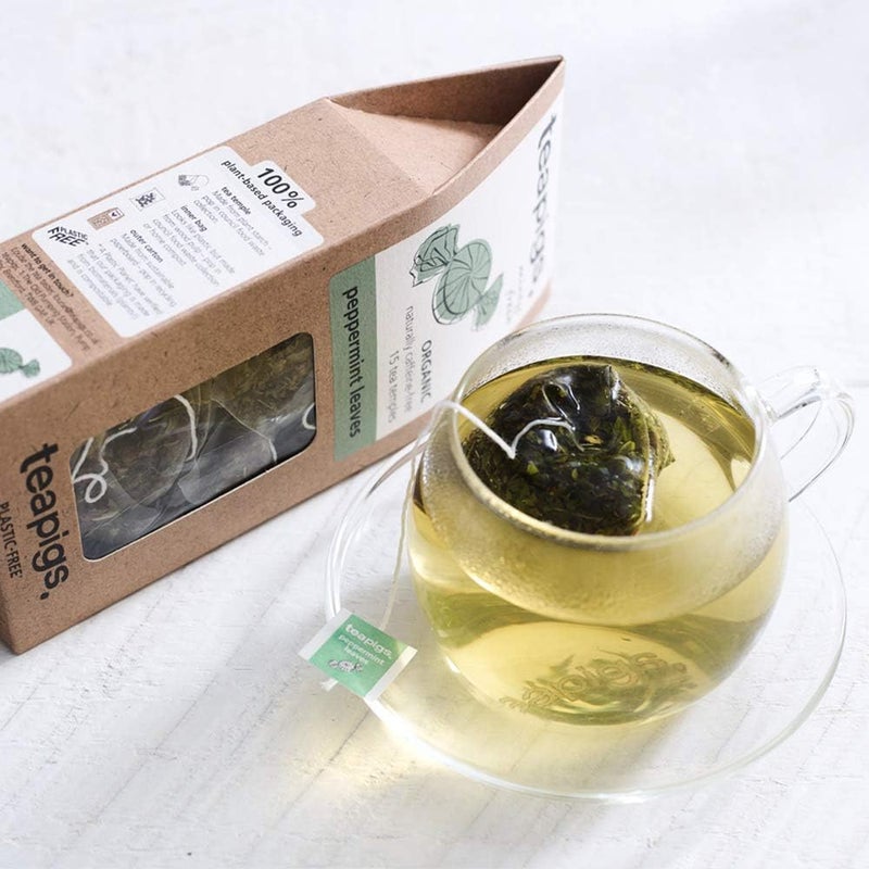 Teapigs Peppermint Leaves Herbal Tea - 15 Tea Bags - Image 3